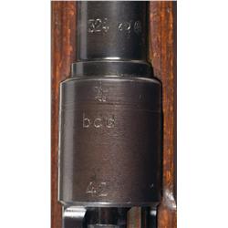 WWII Nazi "bcd / 42" Code Gustloff K98 Bolt Action Rifle with Bayonet