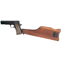 Excellent Scarce Star Model MMS Semi-Automatic Pistol with Shoulder Stock