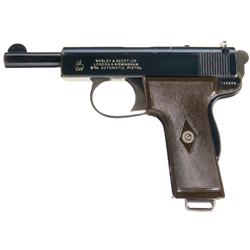 Rare Webley & Scott Model 1909 Semi-Automatic Pistol