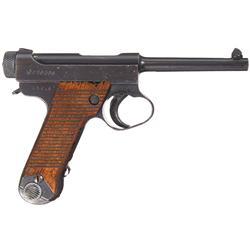 Excellent Nagoya Arsenal Type 14 Semi-Automatic Pistol with Two Matching Magazines