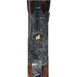 Outstanding Cased Engraved Signed "DIERCYX" Gold Inlaid Belgian Browning Midas Grade Skeet Superpose