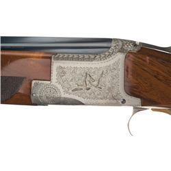 Excellent Belgium Browning Broadway Trap Pigeon Grade Lightning Superposed Shotgun