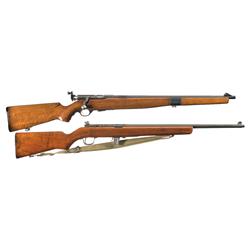 Two WWII U.S. Training Rifles A) U.S. Property Mossberg Model 42 MB(a) Training Rifle 