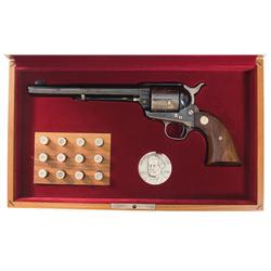 Cased Colt Colonel Samuel Colt Sesquicentennial Single Action Army Revolver with Accessories