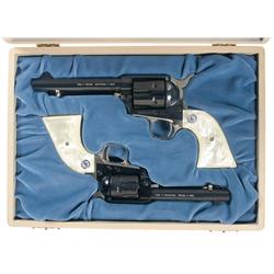 Cased Pair of Colt Nevada Centennial Revolvers A) Colt Nevada Centennial Single Action Frontier Scou
