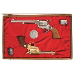 Cased Set of Colt Pony Express Commemorative Single Action Revolvers A) Colt Pony Express Commemorat