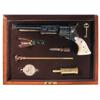 Image 1 : Engraved Cased Reproduction Colt Texas Paterson Revolver with Accessories