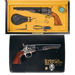 Two Colt Black Powder Series Revolvers A) Cased Colt Black Powder Series 1860 Army with Box and Acce