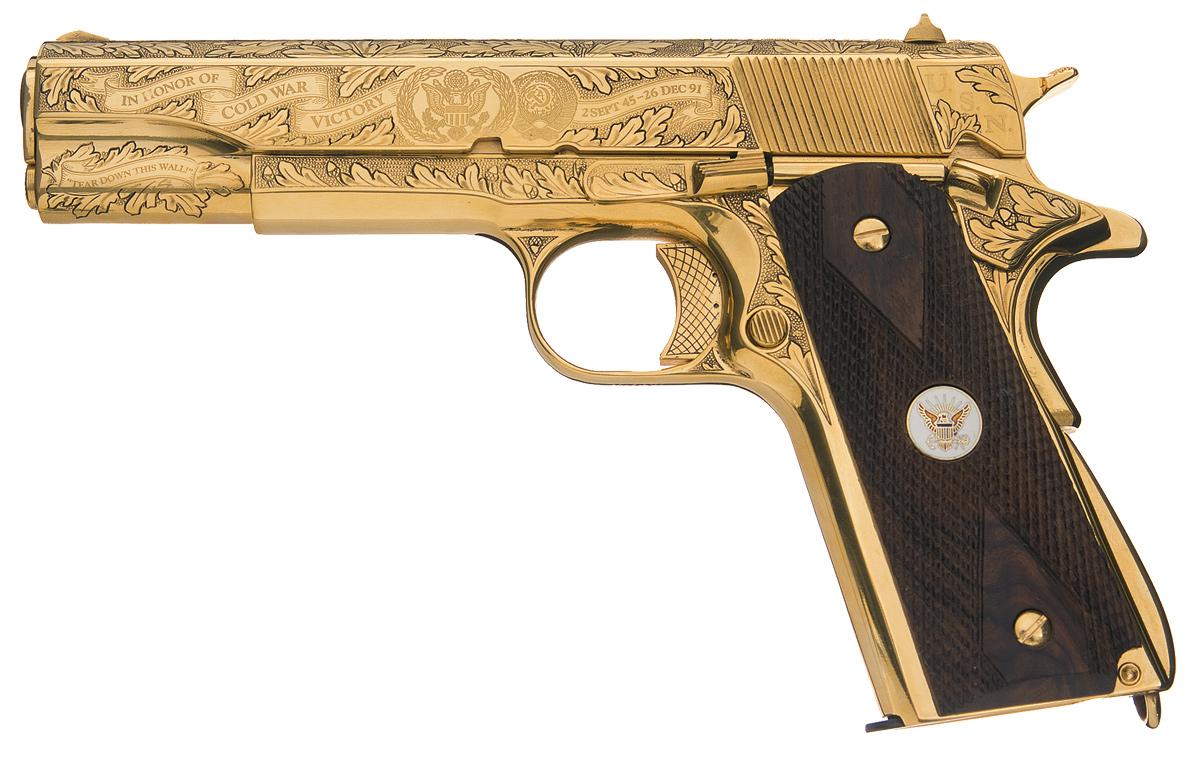 Auto Ordnance Model 1911a1 United States Navy Cold War Victory Commemorative Semi Automatic Pistol