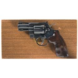 Colt Python Double Action Revolver with Scarce 2 1/2 Inch Barrel and Wood Grain Box