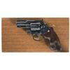 Image 1 : Colt Python Double Action Revolver with Scarce 2 1/2 Inch Barrel and Wood Grain Box