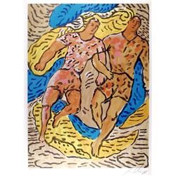 Sandro Chia, Athletes, Lithograph