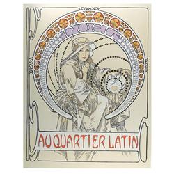 Alphonse Mucha, Au Quartier Latin, Estate Poster