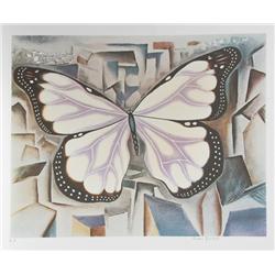 Alvaro Guillot, Butterfly, Lithograph