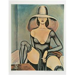 Alvaro Guillot, Au Cafe, Serigraph