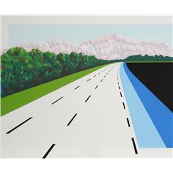 Joan Melnick, Swiss Road, Serigraph