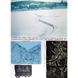 Dennis Oppenheim, Information Lines, Lithograph