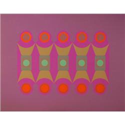 Arthur Boden, Abstract Op-Art Serigraph