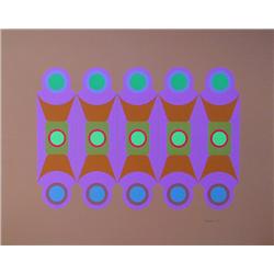 Arthur Boden, Abstract Op-Art Serigraph