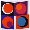 Image 1 : Genevieve Claisse, Abstract Geometric Serigraph