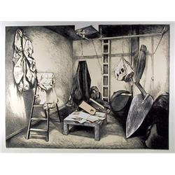 Lowell Blair Nesbitt, Oldenburg's Studio, Serigraph