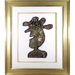 Jean Dubuffet, L'Homme au Chapeau, Lithograph