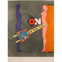 Richard Lindner, On (New York City), Lithograph