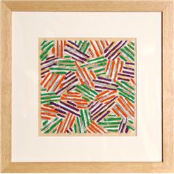 Jasper Johns, Crosshatch, Silkscreen