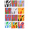 Image 1 : Robert Indiana, The Book of Love Portfolio with 12 Serigraphs