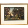Maxfield Parrish, The Lute Players, Lithograph