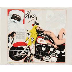 Steve Kaufman, Ho! Ho! Ho!, Print on Canvas