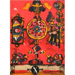 Norman Laliberte, X, Lithograph