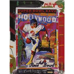 Peter Max, Hollywood Rose Bowl 1993, Poster