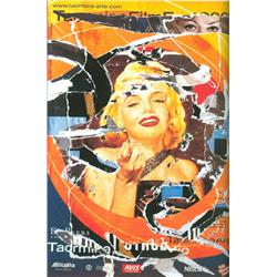 Mimmo Rotella, Omaggio a Marilyn #2, Collage Serigraph