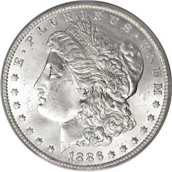 1886- P Morgan Silver Dollar