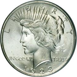 1923 Peace Silver Dollar
