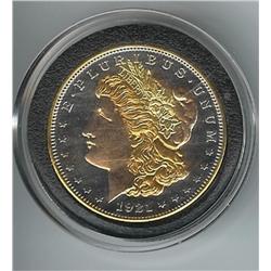 1921 Gilded and Copper Morgan