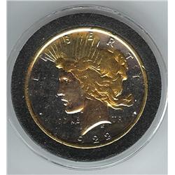 1922 Gilt & Copper Peace Dollar