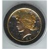 Image 1 : 1922 Gilt & Copper Peace Dollar
