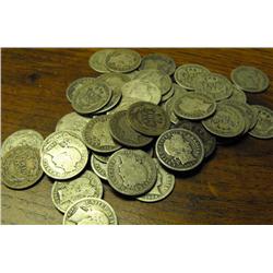 Lot of 50 Barber Dimes