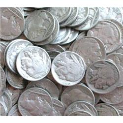 Lot of 50 Buffalo Nickels