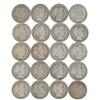 Image 1 : Lot of 20 Barber Half Dollars