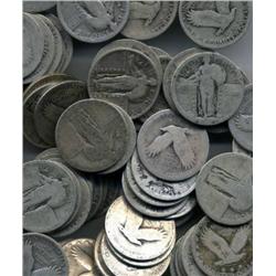 LOT OF 20 STANDING LIBERTY QUARTERS