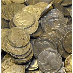 LOT OF 300 BUFFALO NICKELS-