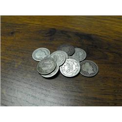 (10) Barber Dimes- Circulated