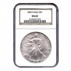 2002 MS 69 Silver Eagle