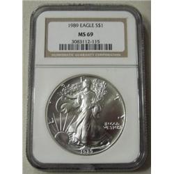 1989 MS 69 Silver Eagle