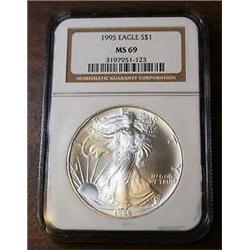 1995 MS 69 Silver Eagle