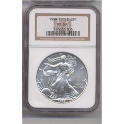 1999 MS 69 Silver Eagle