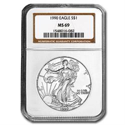 1990 MS 69 Silver Eagle